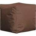 thumbnail image 5 of Cube Brava Pouf Ottoman Foot Rest - Brown, Modern Square Bean Bag Chair with Water Repellent Fabric Floor Pouf for Living Room, Bedroom or Patio Foot Rest for Indoor and Outdoor, 5 of 14