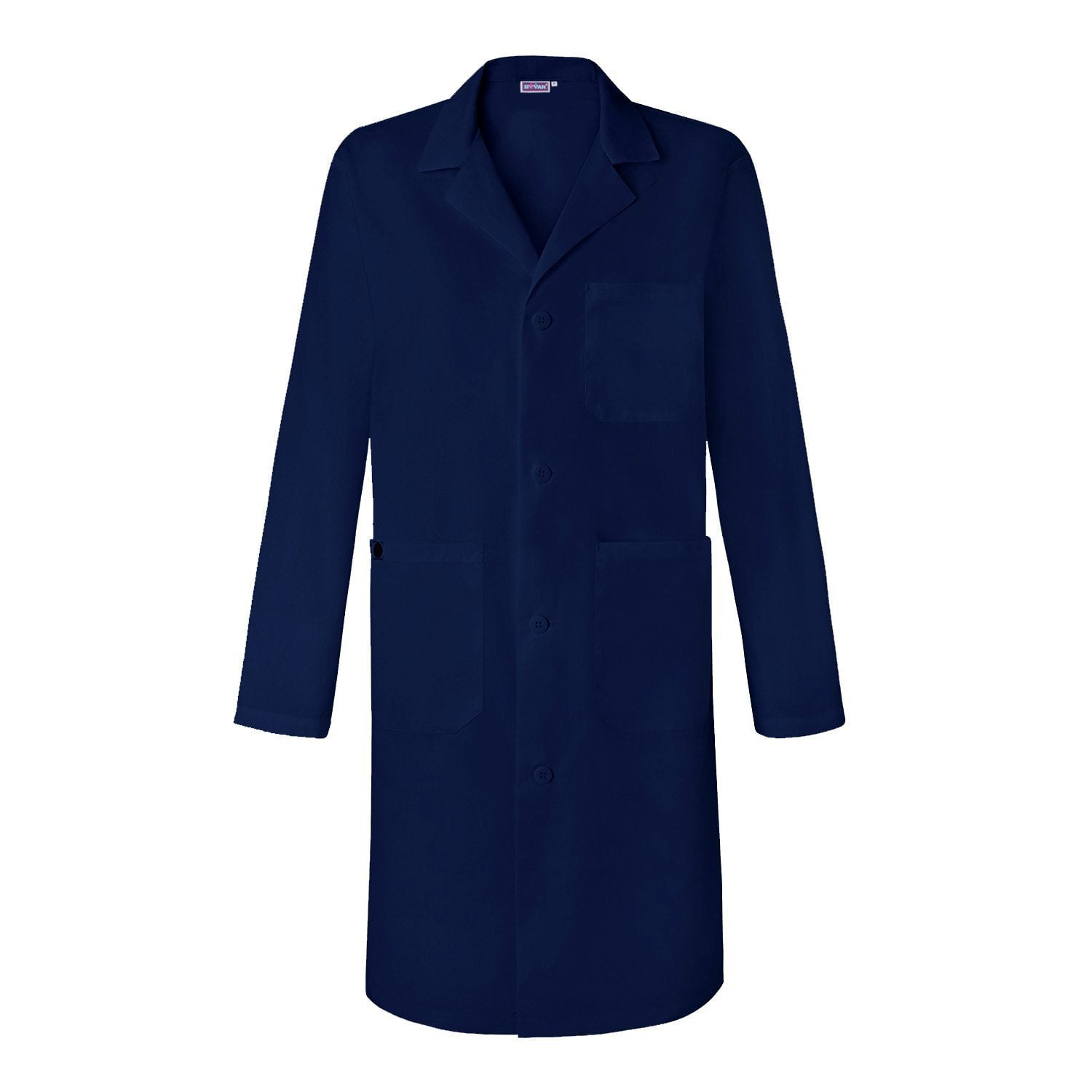 Sivvan Unisex 39 Inch Lab Coat - Back Pleated - S8802 - Navy - L ...