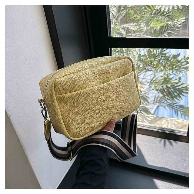 Daily Qaailabf One Shoulder Crossbody Bag Leather Large Capacity Multi Compartment Women Bag