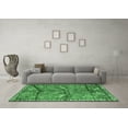 thumbnail image 3 of Ahgly Company Indoor Round Animal Emerald Green Traditional Area Rugs, 6' Round, 3 of 4