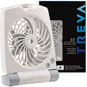 Treva 3-Speed Continuous Mister Fan – 3.5 Inch Personal Misting Fan with Intermittent or Constant Cooling Water Mist