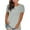 Gray, variant on Brnmxoke Womens Plus Size Tops,T Shirts for Women Summer Casual Short Sleeve Round Neck Tee Shirt Solid Color Plus Size Work Blouses Loose Comfy T-Shirts