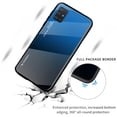 thumbnail image 4 of Dteck For Samsung Galaxy A51 4G (6.5-inch) Shockproof Luxury Tempered Glass Back Soft TPU Border Bumper Phone Case Slim Cover (without Screen Protector),Black, 4 of 6