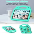 thumbnail image 3 of Allytechgroup Kids Case for Samsung Galaxy Tab A 8.4 SM-T307 (2020), Case for Onn 8 inch Tablet 2024, Shockproof Lightweight Protective with Handle Stand Cartoon Kids Tablet Case, Mintgreen, 3 of 8