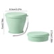 thumbnail image 3 of Vaso de agua plegable de silicona de 200 ml con tapa y cuerda colgante, vaso portátil para viajes y campamentos para bebidas calientes y frías, verde, azul, rosa, morado, 3 of 7