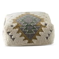thumbnail image 3 of Lyssa Pouf Ottoman en Tissu Jacquard Multicolore, 3 of 5