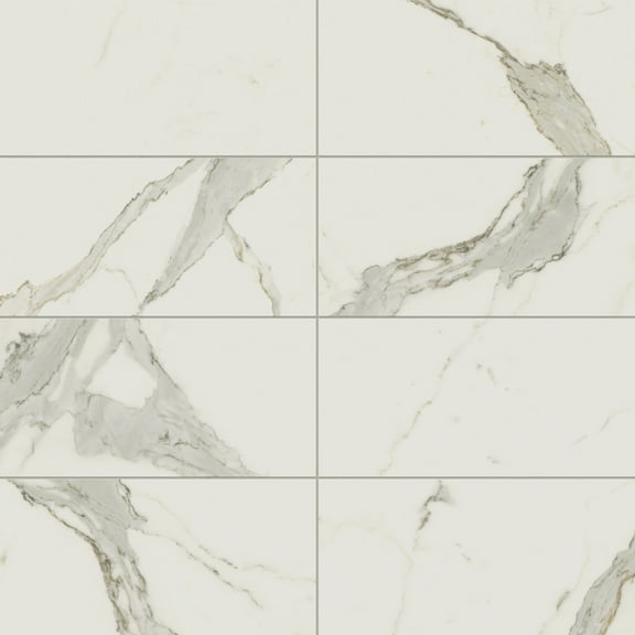 Aniston 12x24 Matte Porcelain Tile in Calacatta Top