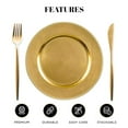 thumbnail image 5 of MYEventProducts 24 Pack | 13 inch Gold Beaded Charger Plates | Fancy Plastic Plates | Heavy Duty, Durable & Sturdy Plastic Chargers for Dinner Plates | Plastic plates for Wedding,, 5 of 7