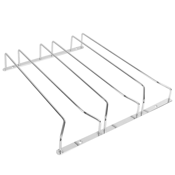WEAVILUX Plated Hanging Wine Glass Rack Goblet Holder for Kitchen Space Saving Storage