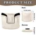 thumbnail image 2 of Haosy Apricot Golf Mallet Putter Cover Strong Magnetic Leather Golf Club Headcover Closure, 2 of 7