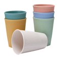 thumbnail image 1 of 6Pcs Plastic Water Cup Dishwasher Safe Drinking Cup BPA Free Reusable Coffee Mug s Set, 1 of 4