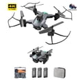 thumbnail image 3 of 2.4GHz 4CH RC Drone Evitación de obstáculos FPV Cuadricóptero plegable (Batería gris 3) Likrtyny juguetes de los niños, 3 of 9