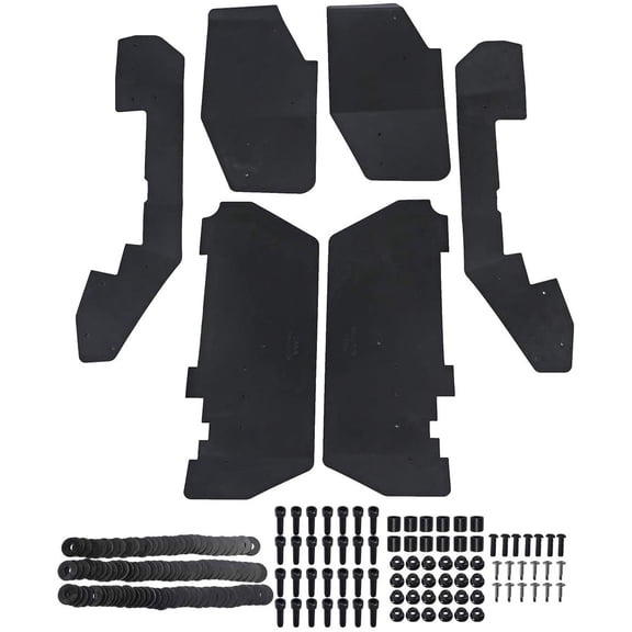 A-Premium UTV Mud Flaps Fender Flares Compatible with Honda Pioneer 1000-5 2016 2017 2018 Front and Rear 6-PC Set