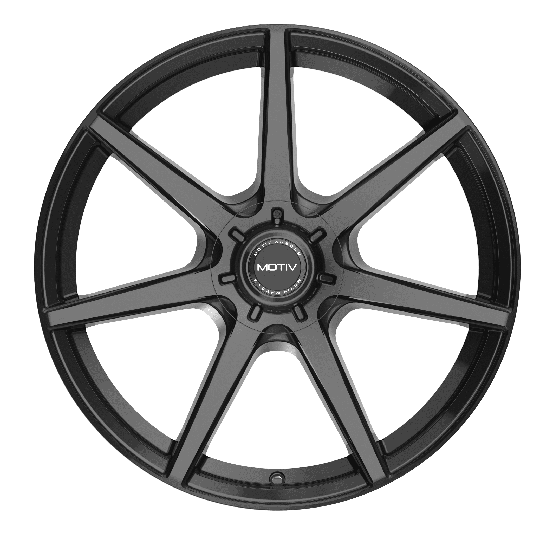 Motiv 17x7.5 5X4.50 432B Rigor Black Wheel Rim