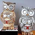 thumbnail image 3 of Owl Solar Light Owl Resin Statues Modern Owl Shape Light Ornaments B_Perfect Gift, 3 of 4