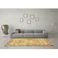 thumbnail image 3 of Ahgly Company Indoor Square Medallion Brown Traditional Area Rugs, 8' Square, 3 of 4