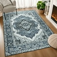 thumbnail image 2 of TWINNIS Area Rug for Living Room Persian Rug Vintage Boho Carpet for Bedroom,Gray,9'x11', 2 of 8