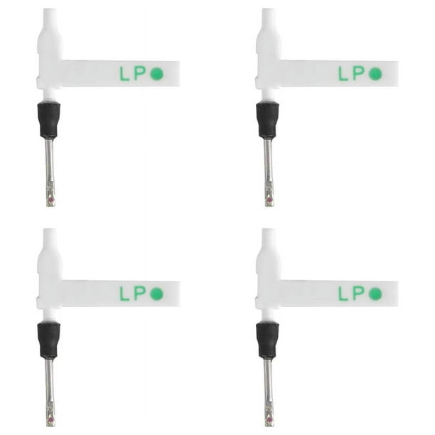 4 Piezas de Aguja BSR, Aguja de Repuesto para Tocadiscos de Doble Cara, Aguja para Tocadiscos de Fonógrafo para BSR -16 -17