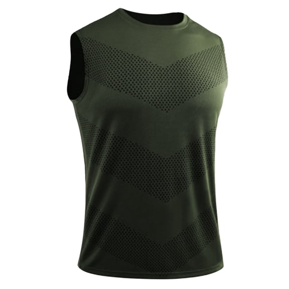 Afdoent Men's Tank Top Male Sports Yoga Vest Solid Color Sleeveless Vest Fitness Wear Comfortable