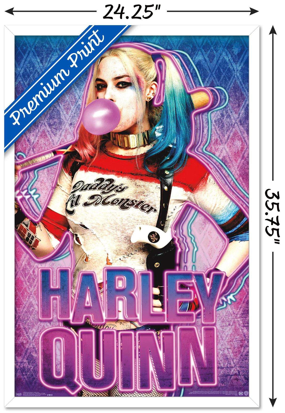 DC Comics Movie - Suicide Squad - Harley Gum Wall Poster, 22.375" x 34", Framed