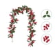 thumbnail image 4 of mfyjkho Decoración Navideña De Ratán Para Fiestas Y Festivales Con Frutos Rojos, Material Plástico, 175 Cm De Largo Para Decoración Navideña, 1 Pieza, 4 of 6