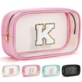 thumbnail image 1 of Bolsa de maquillaje transparente YOOLIFE Pink Preppy Travel Accessories, 1 of 7
