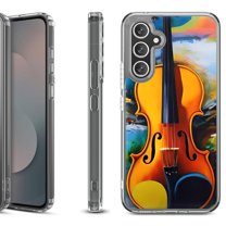 Shockproof Protective Phone Case Cover for Samsung Galaxy S25 FE, by OneToughShield - Violin