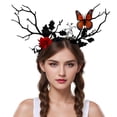 thumbnail image 5 of Lovely Halloween Tree Branch Hairband Women Students Christmas Photography Hairband Flower Shape Photography Headbands, 5 of 8