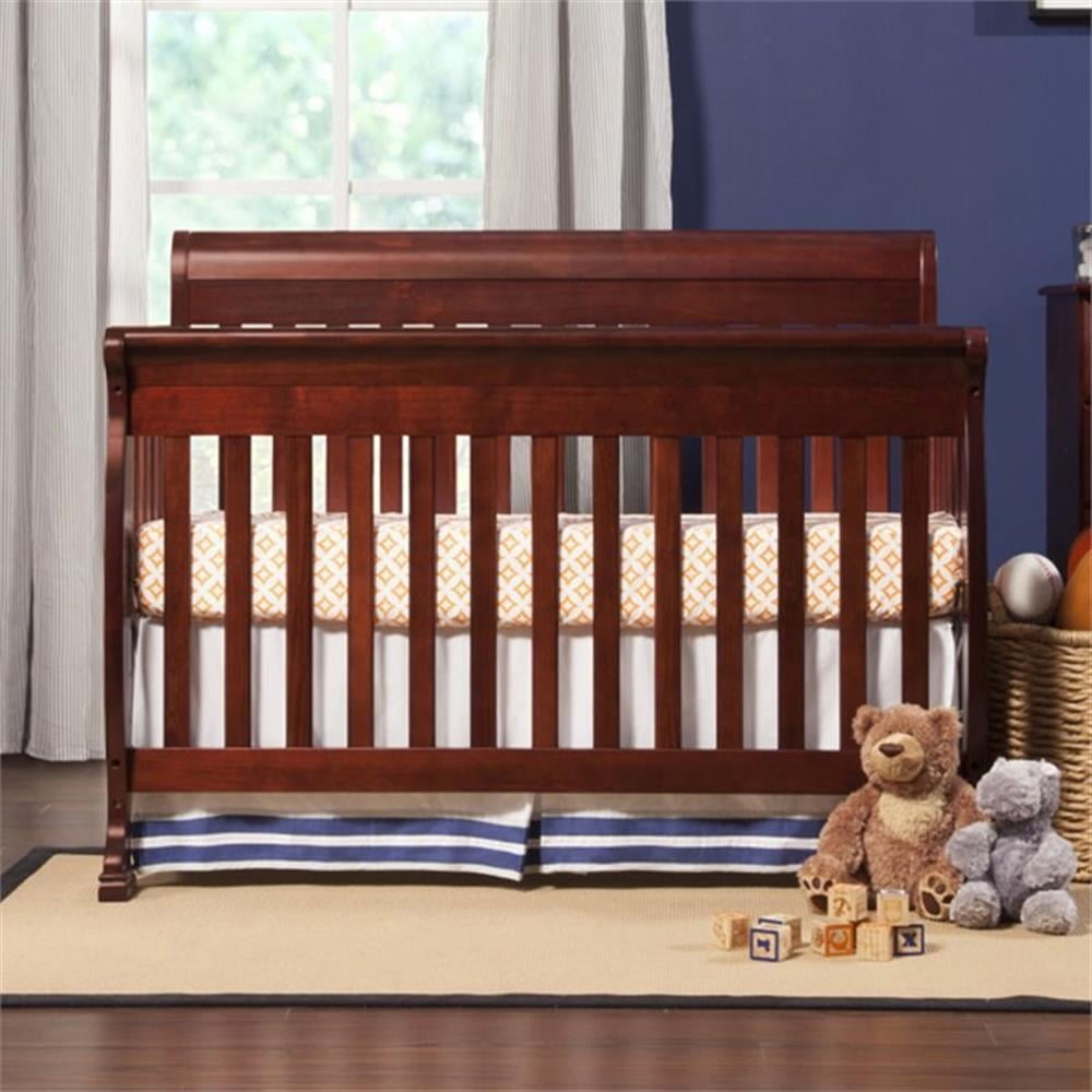 DaVinci Kalani 4-in-1 Convertible Crib in Rich Cherry, Greenguard Gold Certified