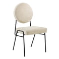 thumbnail image 2 of Modway Craft Upholstered Fabric Dining Side Chairs in Black Beige, 2 of 9