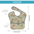 thumbnail image 2 of Bingfone Mess-Proof Baby Bib - Waterproof Bib for Baby Boy or Girl with Food Catcher Pocket, Unisex-Marine Sailing Badges, 2 of 6