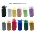 thumbnail image 3 of relayinert Polyester Wedding Party Decorations Easy To And Clean Tulle Coil Durable And Reliable Roll Tulle light grey 1Set, 3 of 6