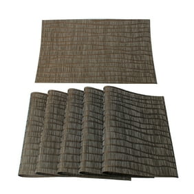 Set Of 4 Placemats Pvc Cross Woven Washable Dining Table Mats