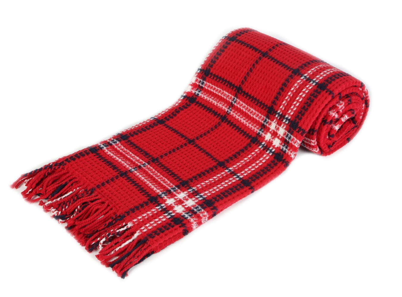 Tartan Plaid Design Cotton Blend Throw Blanket