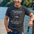 thumbnail image 3 of Jollimate Custom Name T-shirt, We Hooked The Best Dad Shirt, Fishing Dad Gift, Fisherman Gift, 3 of 6