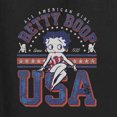 thumbnail image 5 of Wild Bobby Betty Boop All American Girl Since 1930 Betty Boop Unisex Hoodie Sweatshirt, Black, Small, 5 of 5