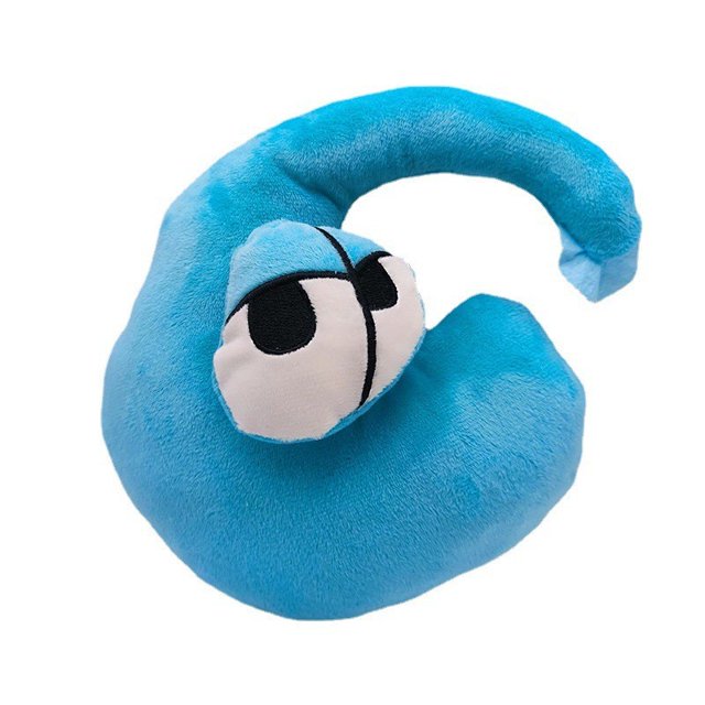 跨境热销AlphabetLore字母传说毛绒公仔娃娃儿童启蒙教育玩具娃娃Sky Blue16cm-21cm Deng Xun unisex