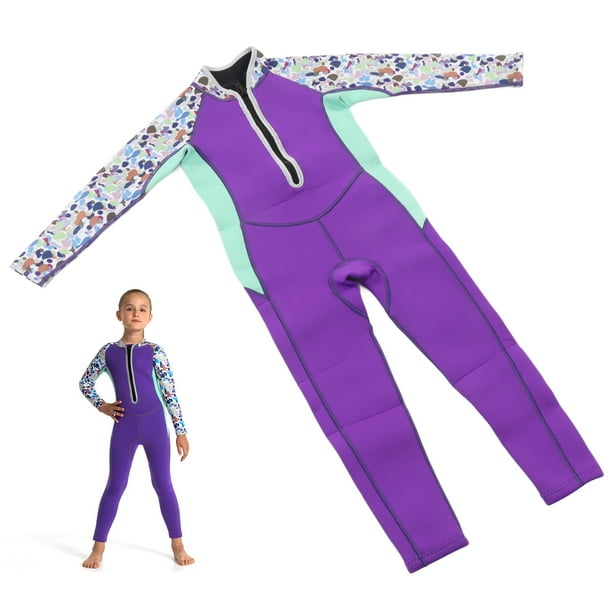 Trajes Completos para Niños y Niñas Traje de Baño Térmico Elástico Suave de Manga Larga de Neopreno de 25 Mm para Niños Pequeños que Bucean ANGGREK Otros