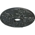 thumbnail image 3 of Ekena Millwork 18"OD x 3 1/2"ID x 1 3/8"P Norwich Ceiling Medallion (Fits Canopies up to 4 1/2"), Hand-Painted Pewter, 3 of 6