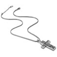 thumbnail image 2 of Collar con Colgante de Cruz Hipunk Crucifijo de Acero Inoxidable, 2 of 8