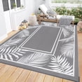 thumbnail image 1 of Outdoor Rug ;x; Reversible Boho Plastic Straw Patio Deck Camping Rugs Indoor Outdoor Portable RV Mat Carpet for Outside Porch Balcony Backyard Beach Pool, 1 of 9