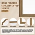 thumbnail image 3 of WallBeyond Wood Frame Rounded Corner Arch Rectangle Wall Mirror for Bathroom, 20" × 30", Natural Wood, 3 of 7