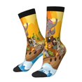 thumbnail image 1 of Fotbe Animals on Noah's Ark1 Calcetas Largas con Estampado para Hombre y Mujer – Calcetas de Compresión Transpirables y Elásticas, Viajar y Uso Diario Talla 5-11, 1 of 6