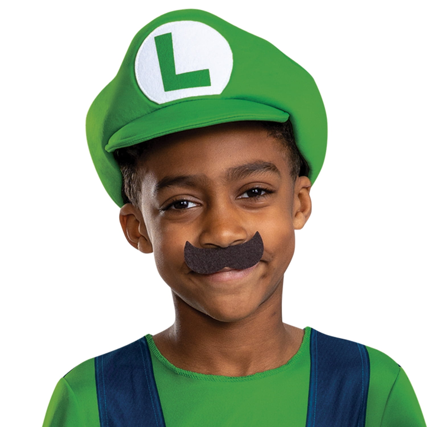 Nintendo Super Mario Bros. Luigi Halloween Costume for Children, Boys Size S (6/7), by Disguise