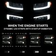thumbnail image 6 of Spec-D Tuning Black Smoke Full LED Strip Headlights w/Switchback Sequential Turn Signals and Startup Animation Compatible with 2019-2021 Chevy Silverado 1500, 2022 Chevy Silverado 1500  LTD, 6 of 7