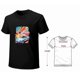 thumbnail image 4 of Sunrise Retro Car Graphic Design Short Sleeve Colorful Sky Summer Beach T-shirt Tee Trendy Slim Fit Top, 4 of 4