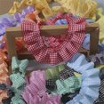 thumbnail image 5 of Triani 5Yards Ruffle Pleated Lace Trim 1.57 Inch Gingham Ruffle Pleated Lace Trim Gathered Lace Ribbon Edge Trimming for Home Dress Decor(Green), 5 of 7