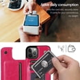 thumbnail image 3 of REQO for iPhone 15 Wallet Case with Credit Card Holder,RFID Blocking,PU Premium Leather Double Magnetic Clasp Kickstand Heavy Duty Protective Cover, 3 of 8