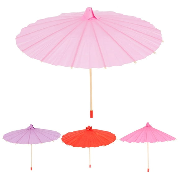 Himition 4pcs Miniature Umbrella Toys Mini Colorful Umbrella Hanging Ornaments Photo Props