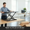 thumbnail image 4 of Mount-It! Height Adjustable Standing Desk Converter | X-Lift Sit Stand Black, 4 of 18